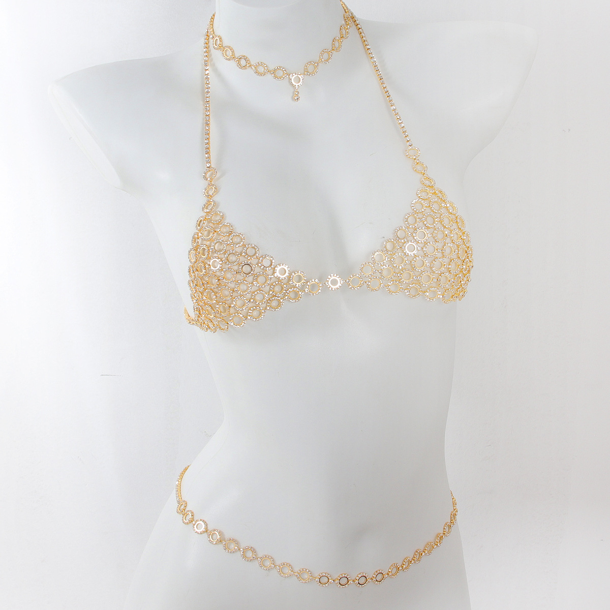 Body Jewelry Lot - Fashionable Circular Splicing Light Luxury Style