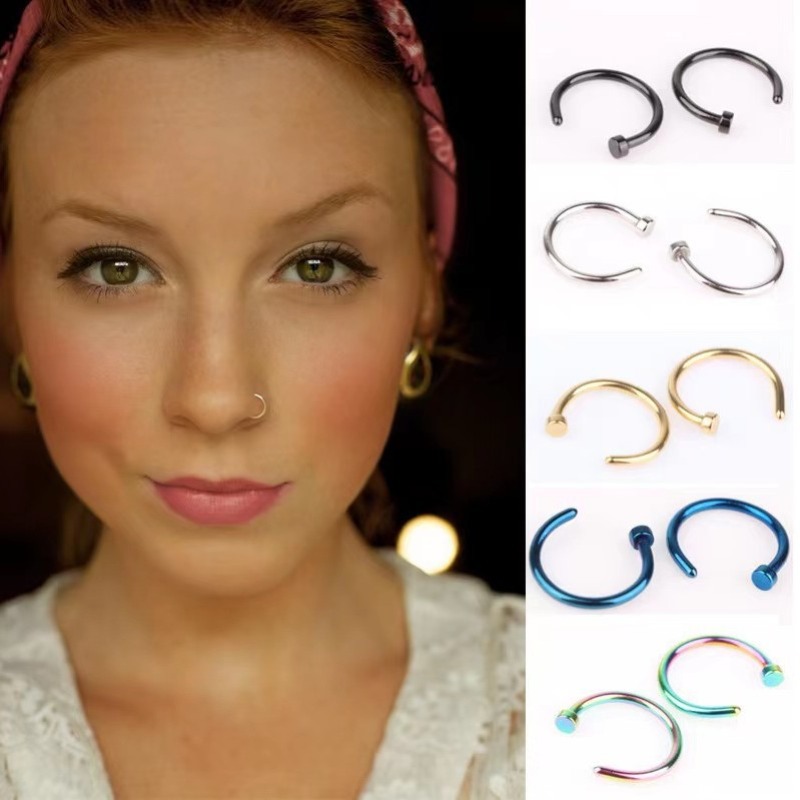 Body Jewelry Lot - 6pcs/lot Punk Jewelry Fake Nose Rings