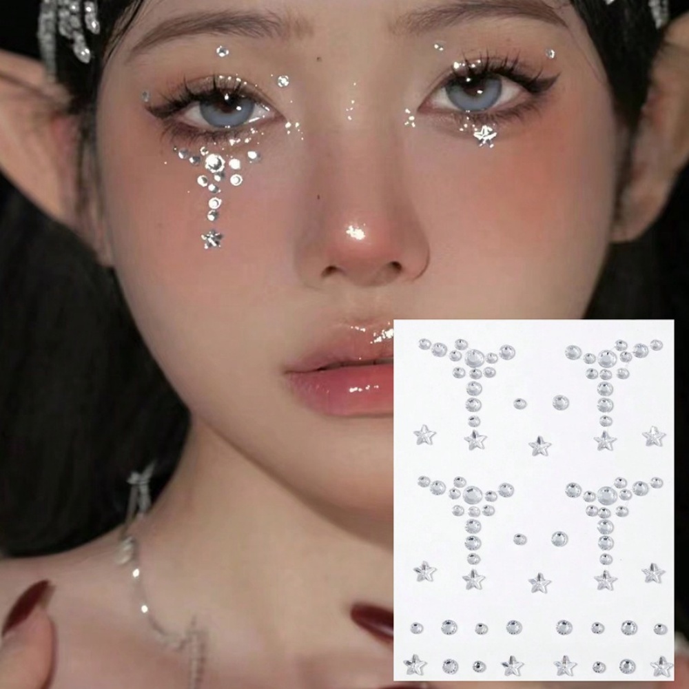 Body Jewelry Eyebrow - Face & Body Gemstone Stickers Eye