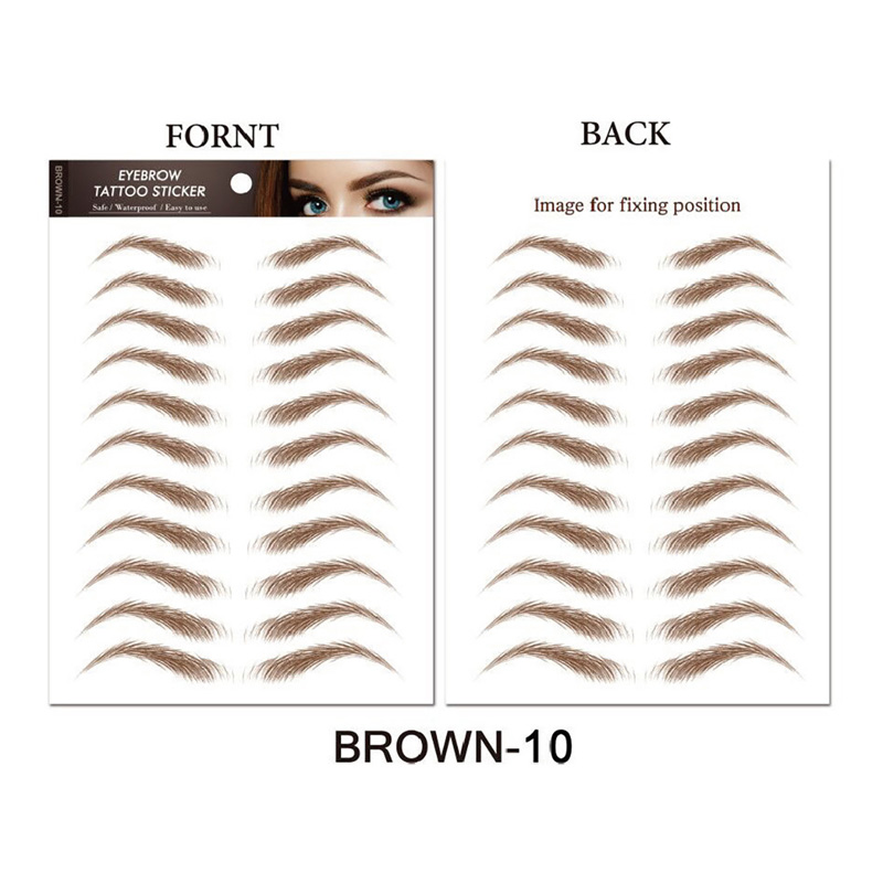 Waterproof 6D Eyebrow Tattoo S - Body Jewelry Eyebrow recension och pris