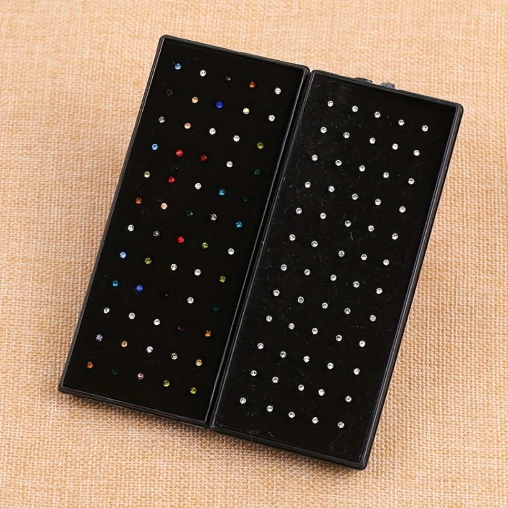 60pcs Nose Ring Set Stud Earri - Body Jewelry In Store recension och pris