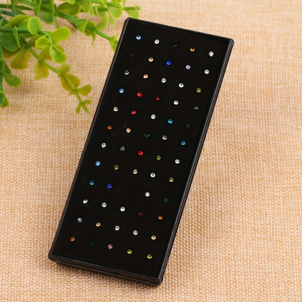 60pcs Nose Ring Set Stud Earri - Body Jewelry In Store recension och pris