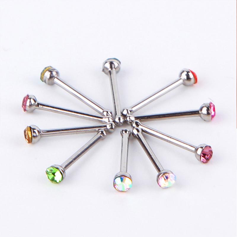 Si 60Pcs New Straight Nose Stu - Body Jewelry Nose Studs recension och pris