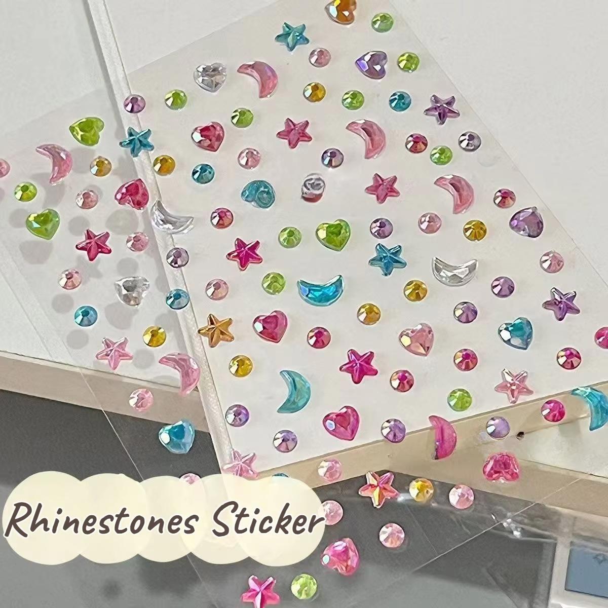 1/2pcs 3D Star Moon Heart Rhin - Body Jewelry Eyebrow recension och pris