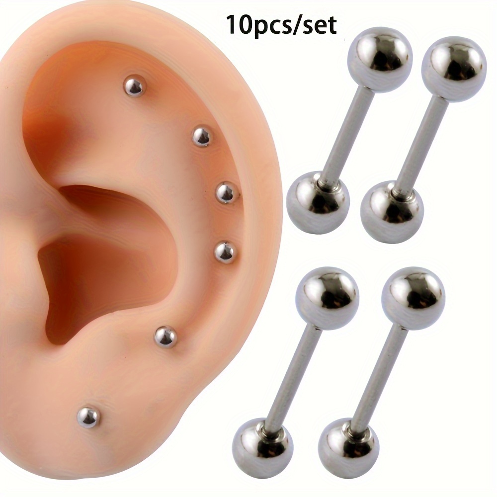 10pcs Minimalist Stainless Ste - Body Jewelry Barbell recension och pris