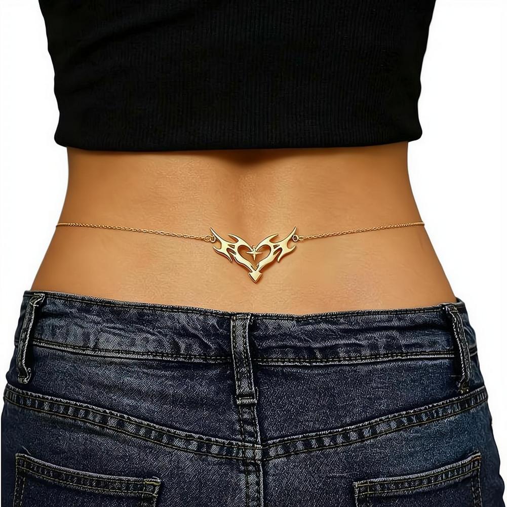 Gothic Heart Sexy Women's Wais - Body Jewelry Outfit recension och pris
