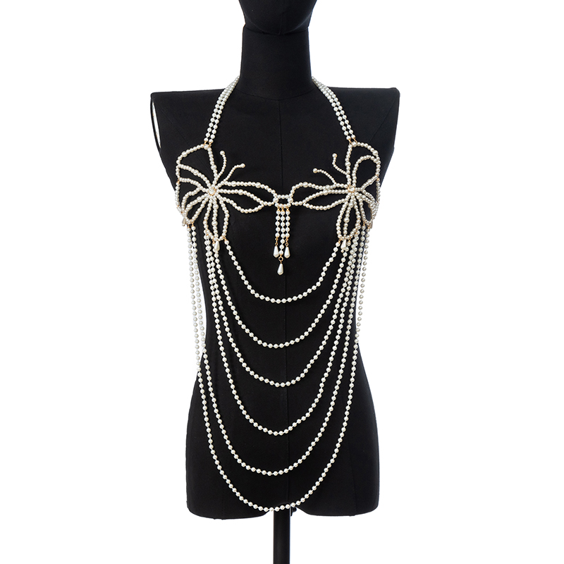 Pearl Dress Chain Fashion Simp - Body Jewelry Dress recension och pris