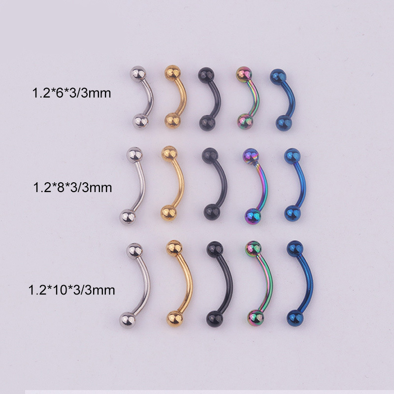 5pcs/lot 16G 316L Stainless St - Body Jewelry Barbell recension och pris