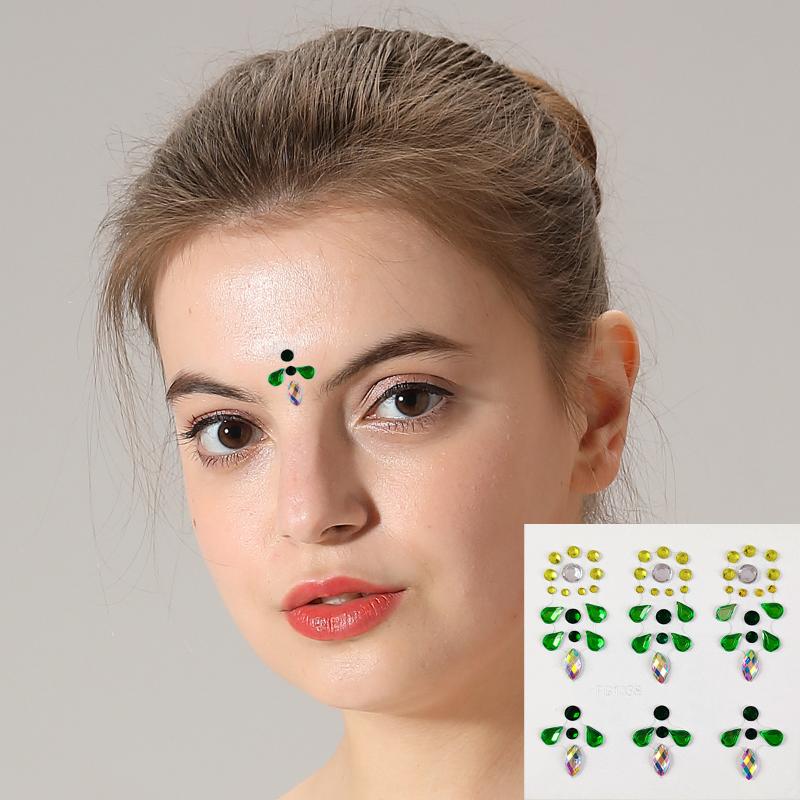 3D Eye Face Rhinestone Sticker - Body Jewelry Eyebrow recension och pris