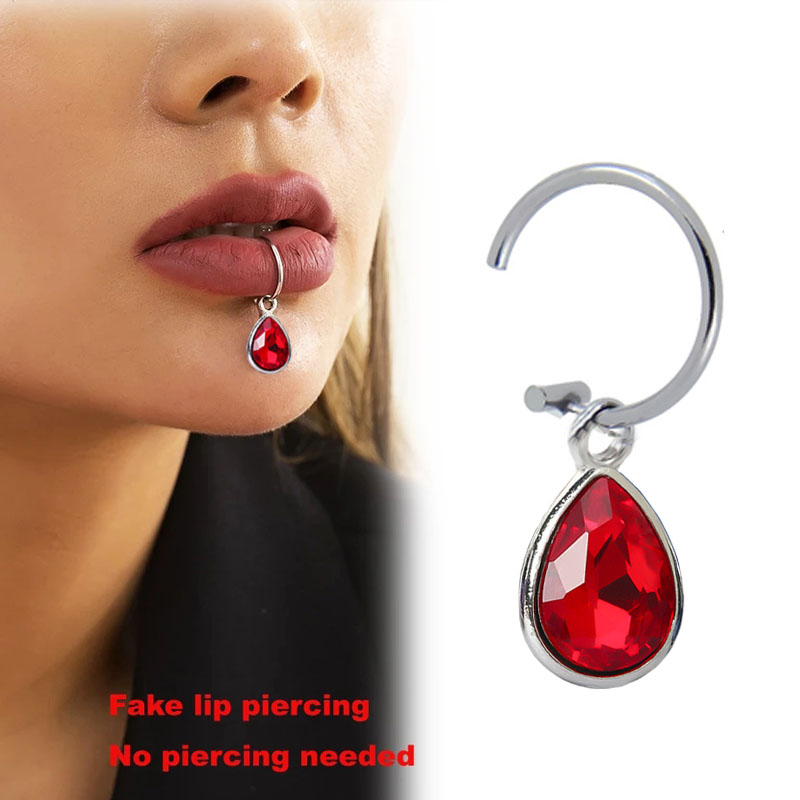 1Pc Fake Piercing Lip Clip Per - Body Jewelry Septum recension och pris