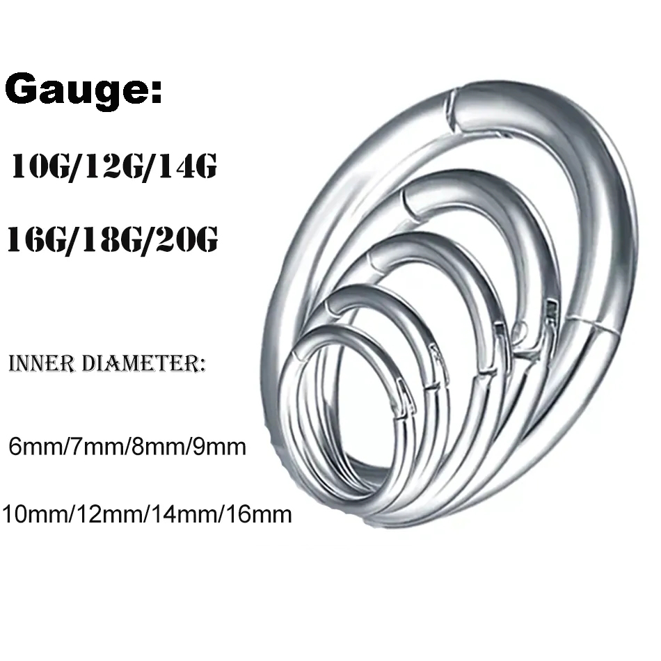 1Pc G23 Titanium Hinged Segmen - Body Jewelry Septum recension och pris