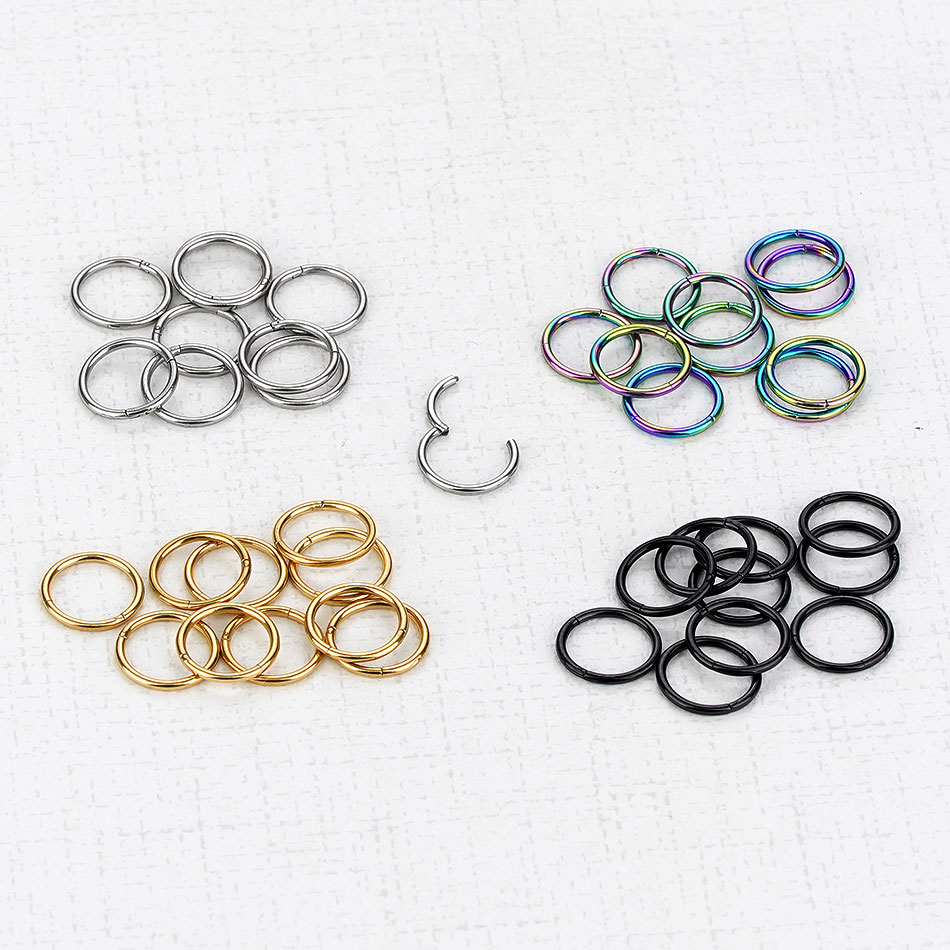 1Pc G23 Titanium Hinged Segmen - Body Jewelry Septum recension och pris