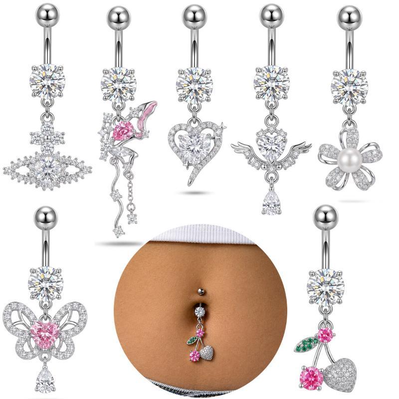 1Pcs Dangle Belly Button Rings - Body Jewelry Barbell recension och pris