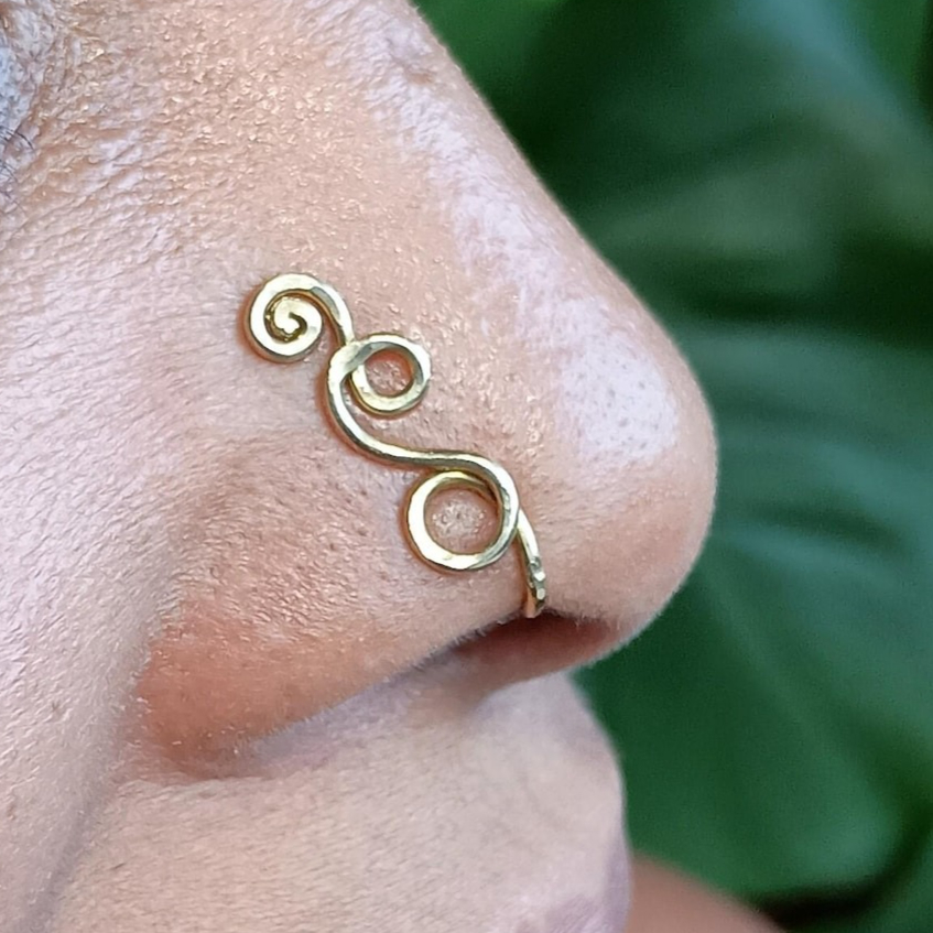 Faux Piercing Ring 14K Gold Fi - Body Jewelry Septum recension och pris