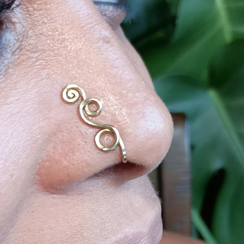 Faux Piercing Ring 14K Gold Fi - Body Jewelry Septum recension och pris