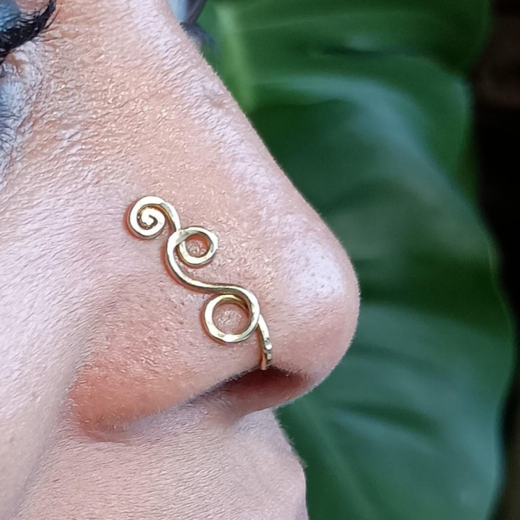 Faux Piercing Ring 14K Gold Fi - Body Jewelry Septum recension och pris