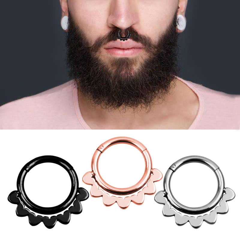 1PC Punk Styles Nose Ring Clic - Body Jewelry Septum recension och pris