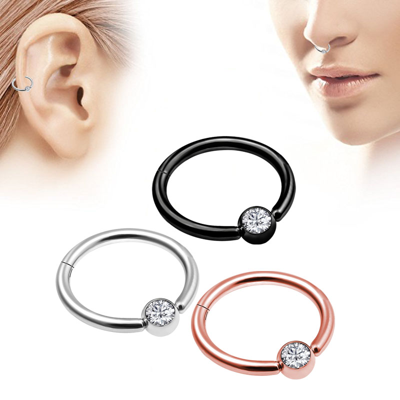 1PC Punk Styles Nose Ring Clic - Body Jewelry Septum recension och pris
