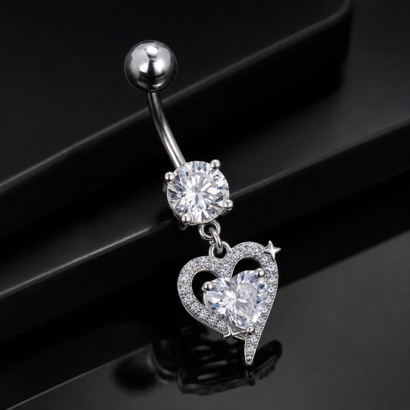 Surgical Steel Dangle Belly Bu - Body Jewelry Barbell recension och pris