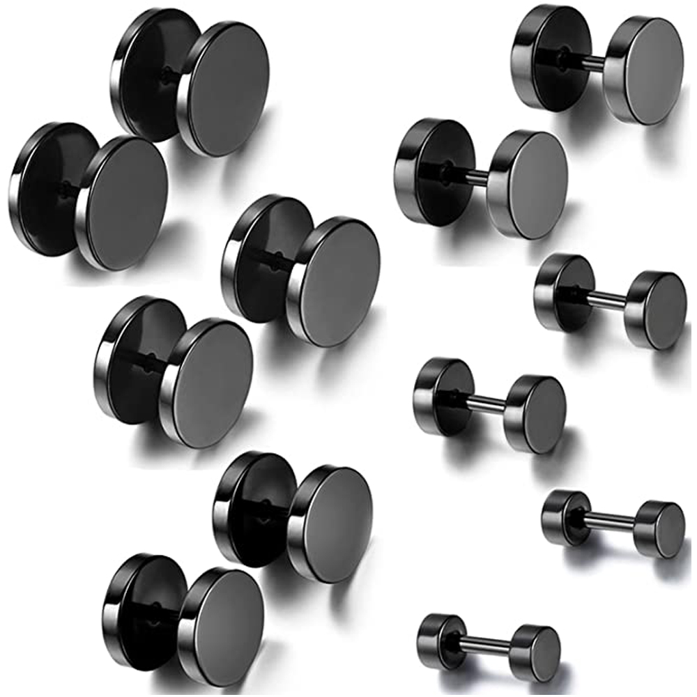 2pcs 3-14mm Baking Paint Stain - Body Jewelry Barbell recension och pris