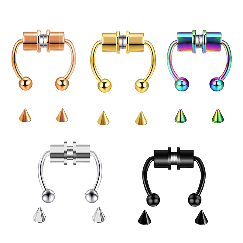 Women Fake Piercing Nose Ring  - Body Jewelry Septum recension och pris