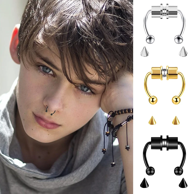 Women Fake Piercing Nose Ring  - Body Jewelry Septum recension och pris