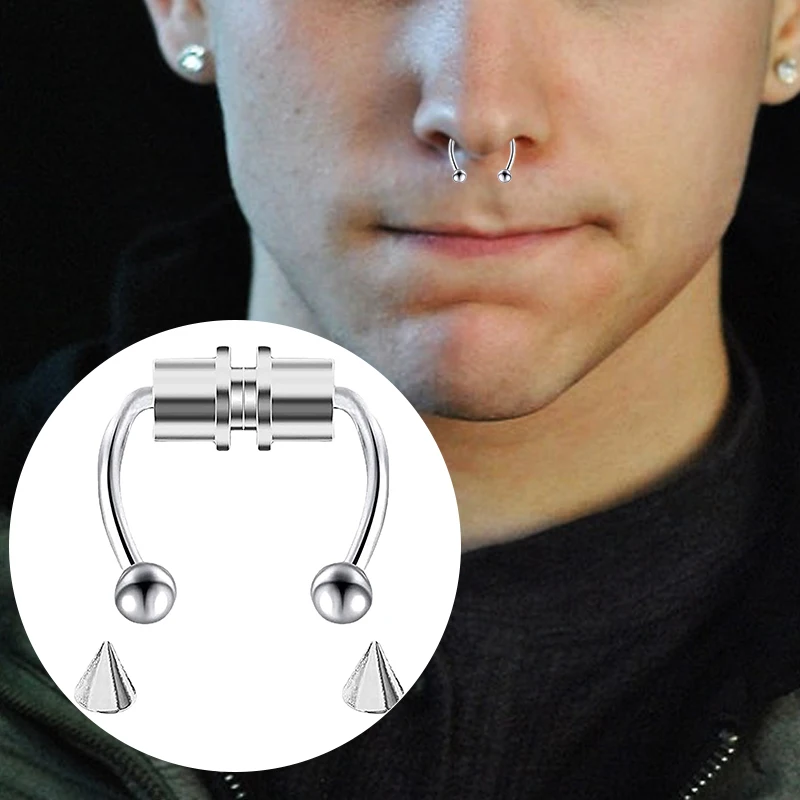 Women Fake Piercing Nose Ring  - Body Jewelry Septum recension och pris