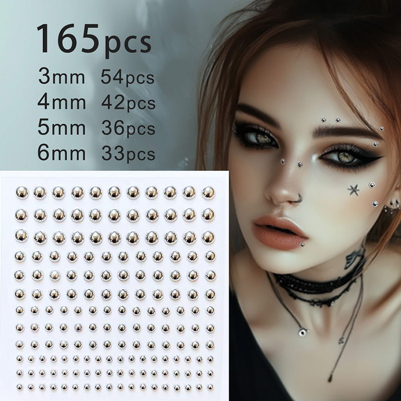 3D Face Eyes Party Makeup Tatt - Body Jewelry Eyebrow recension och pris