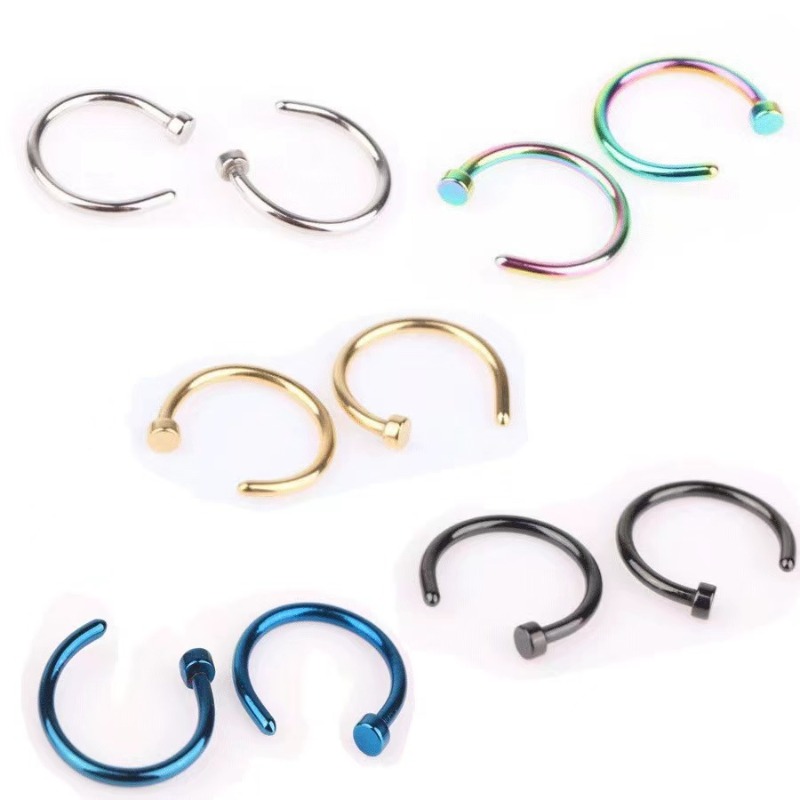 6pcs/lot Punk Jewelry Fake Nos - Body Jewelry Lot recension och pris