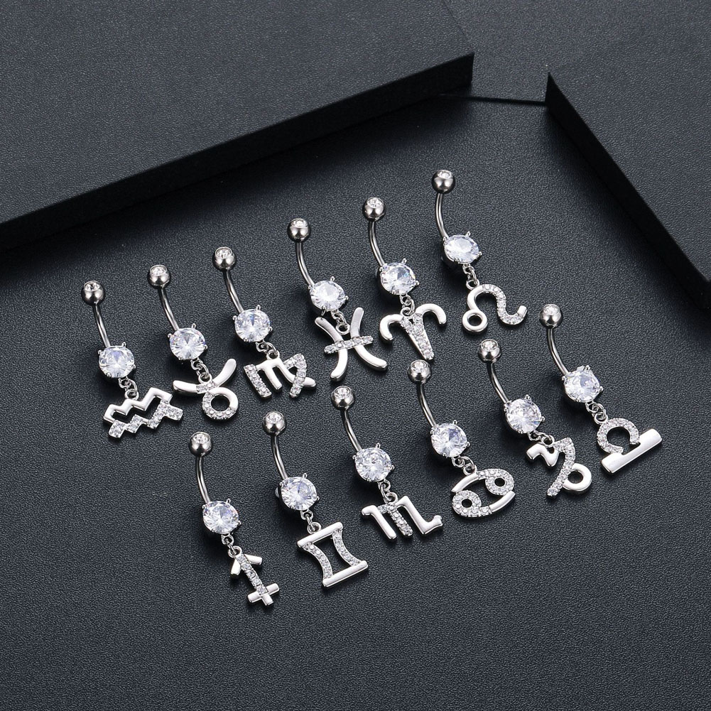 12 Constellation Series Navel  - Body Jewelry Barbell recension och pris