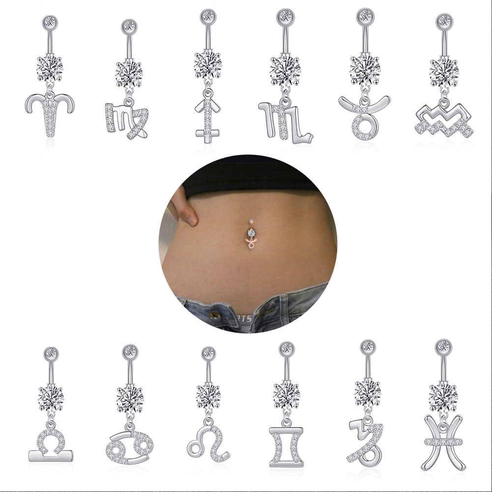 12 Constellation Series Navel  - Body Jewelry Barbell recension och pris