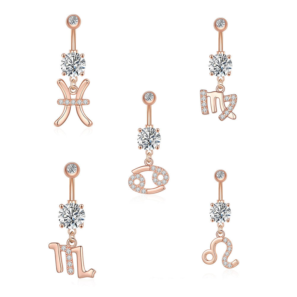 12 Constellation Series Navel  - Body Jewelry Barbell recension och pris