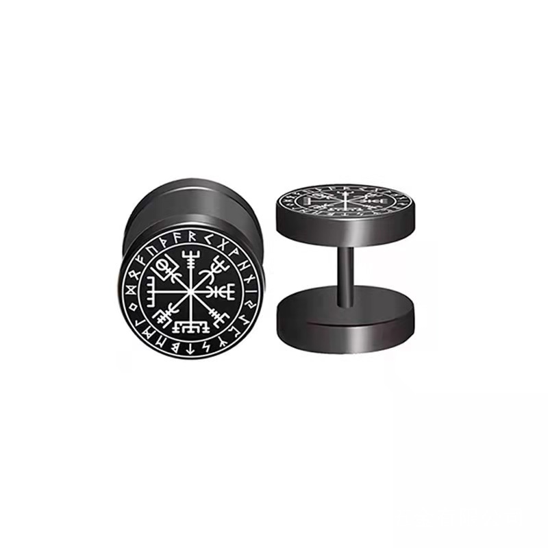 1Pair Viking Barbell Stud Earr - Body Jewelry Barbell recension och pris