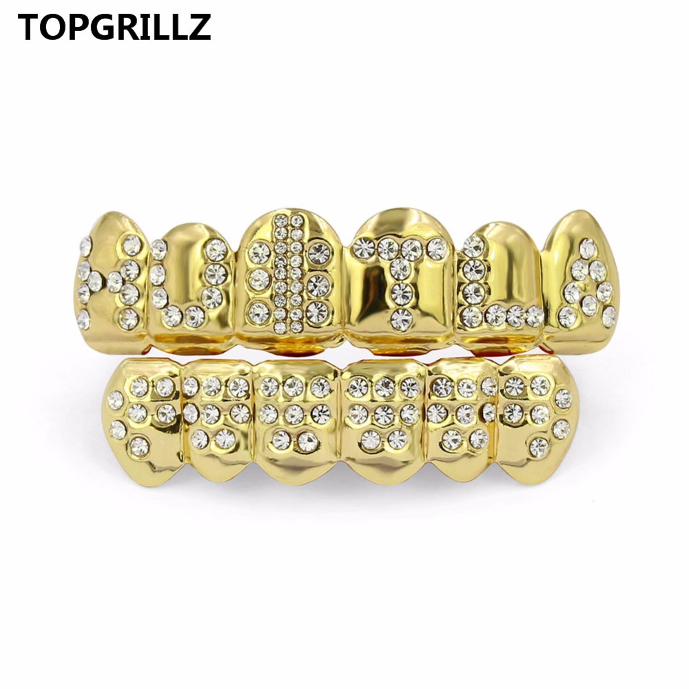 TOPGRILLZ Gold Color Plated Ic - Body Jewelry Lot recension och pris