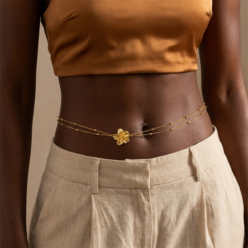 Boho Exquisite Metal Flower Bu - Body Jewelry Dress recension och pris