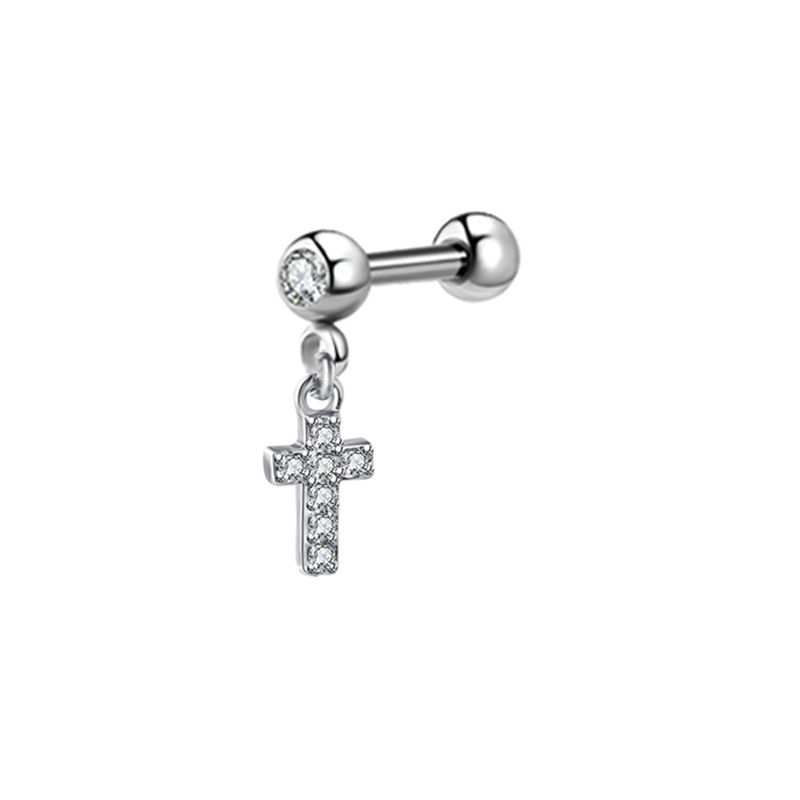 1PCS Moon Ear Cartilage Stud E - Body Jewelry Barbell recension och pris