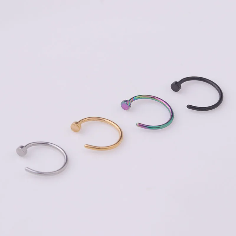 5pcs/lot 20G Nose Ring Hoop, 6 - Body Jewelry Nose Studs recension och pris