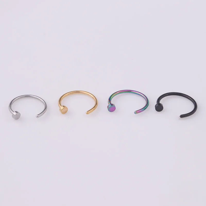 5pcs/lot 20G Nose Ring Hoop, 6 - Body Jewelry Nose Studs recension och pris