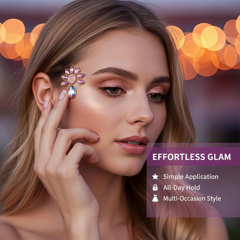 Face Jewel Stickers Iridescent - Body Jewelry Eyebrow recension och pris