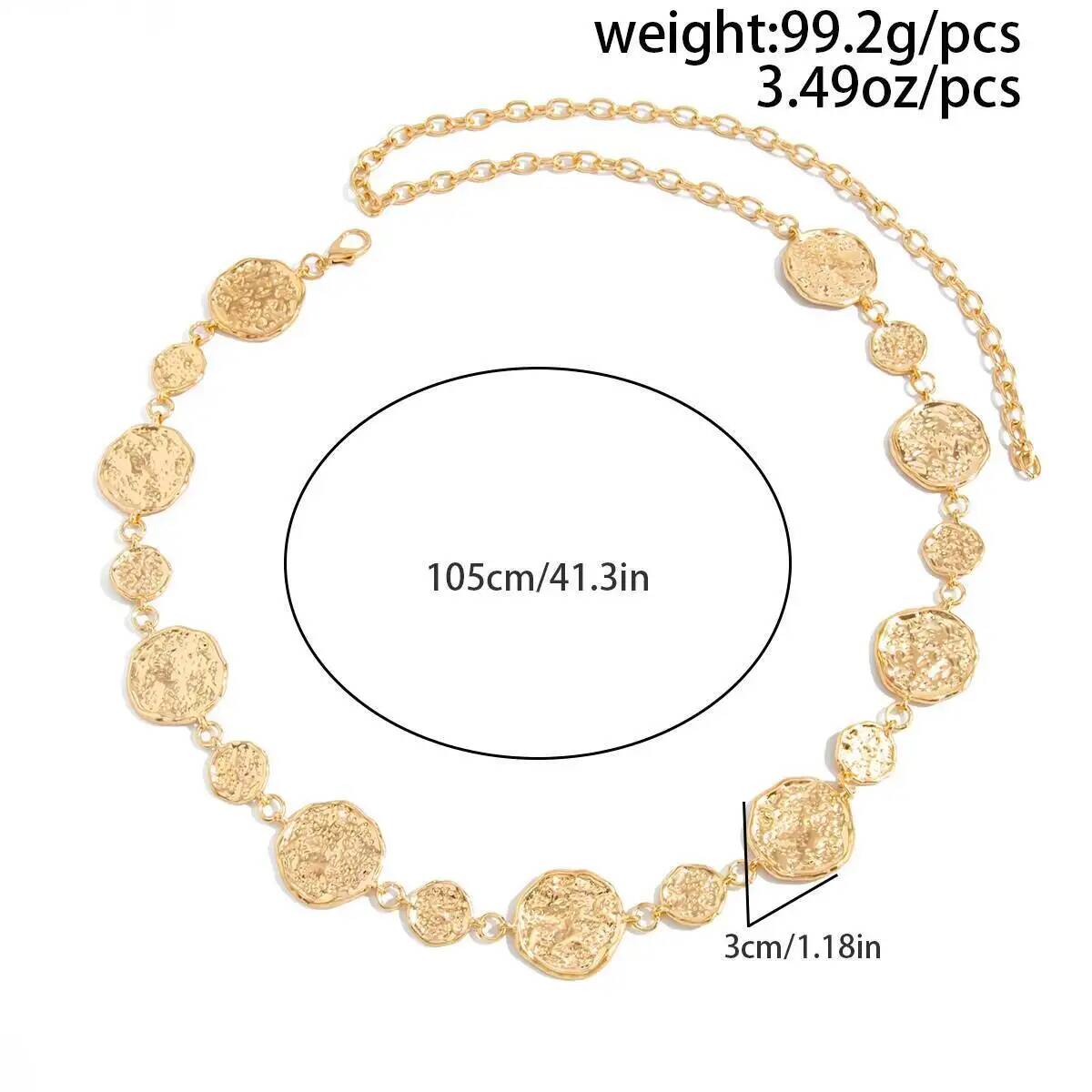 Punk Gold Color Round Belly Wa - Body Jewelry Dress recension och pris