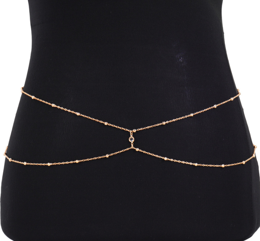 Clear Rhinestone Beaded Belly  - Body Jewelry Outfit recension och pris