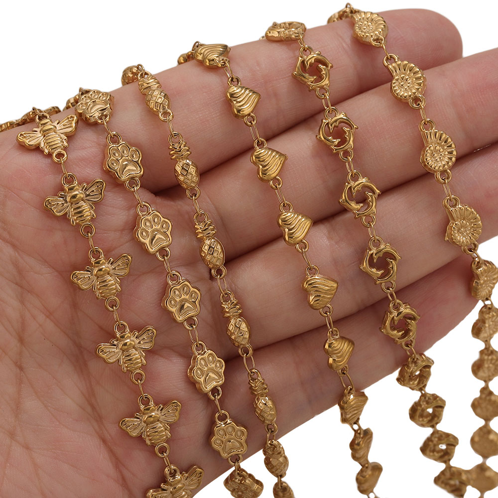 1M PVD Gold Stainless Steel He - Body Jewelry Outfit recension och pris