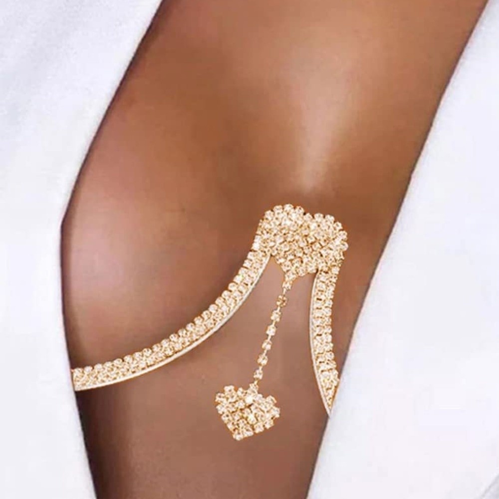 Luxury Heart Chest Support Bod - Body Jewelry Dress recension och pris