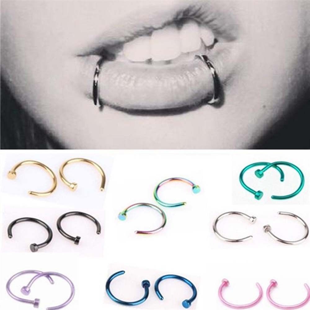 10 Pcs Thin Stainless Steel Fo - Body Jewelry Nose Studs recension och pris