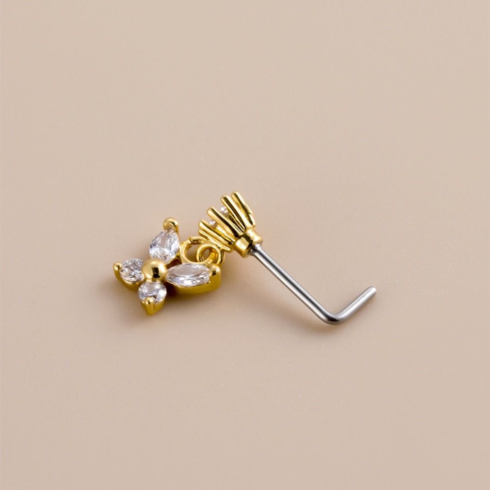 Stainless Steel Piercing Nose  - Body Jewelry Nose Studs recension och pris