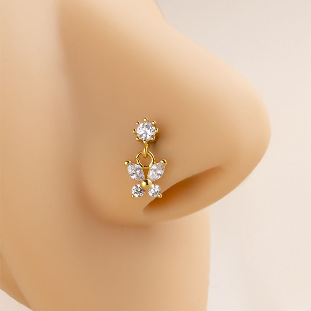 Stainless Steel Piercing Nose  - Body Jewelry Nose Studs recension och pris