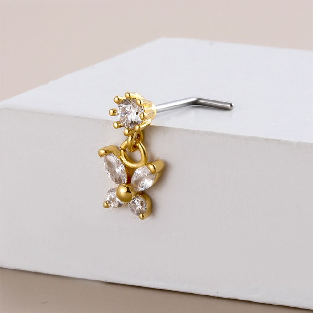 Stainless Steel Piercing Nose  - Body Jewelry Nose Studs recension och pris