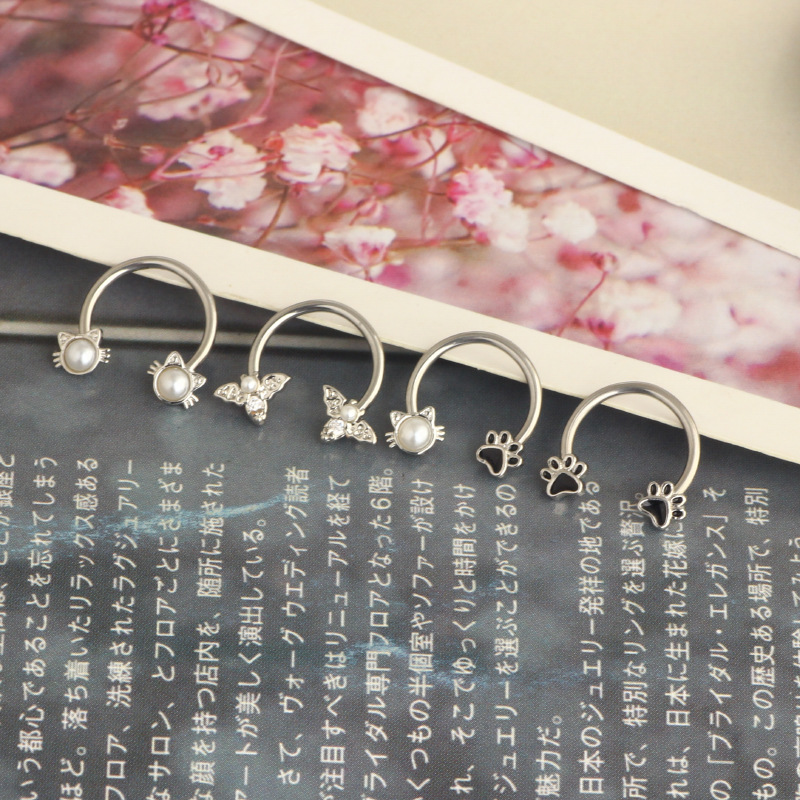 16G Septum Ring Daith Piercing - Body Jewelry Nose Studs recension och pris