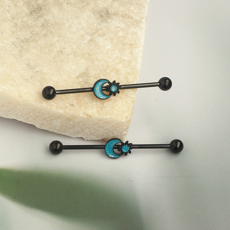 CZ Butterfly Barbell Earrings  - Body Jewelry Barbell recension och pris
