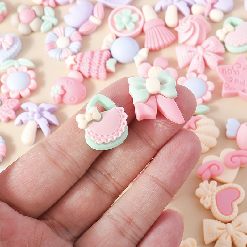 15pcs Mixed Resin Pink Color V - Body Jewelry Flat Back recension och pris